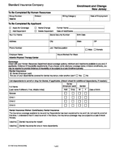 The Standard Enrollment Form | Atlantic Physical Therapy Center